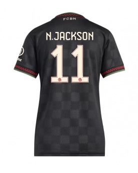 Bayern Munich Nicolas Jackson #11 Maglia Gara Terza Repliche 2025-26 Donna Maniche Corte
